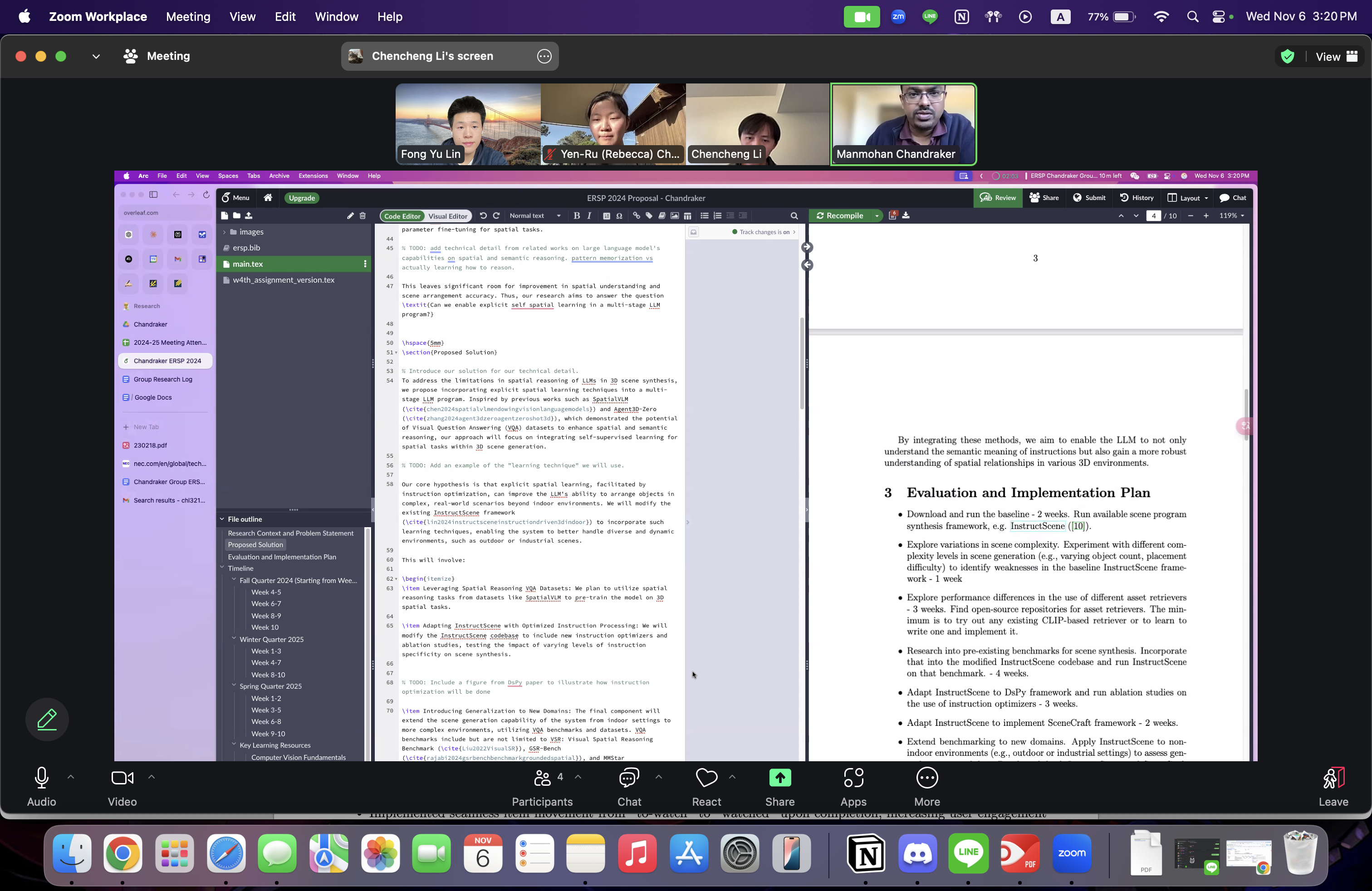 ERSP team meeting screenshot 1