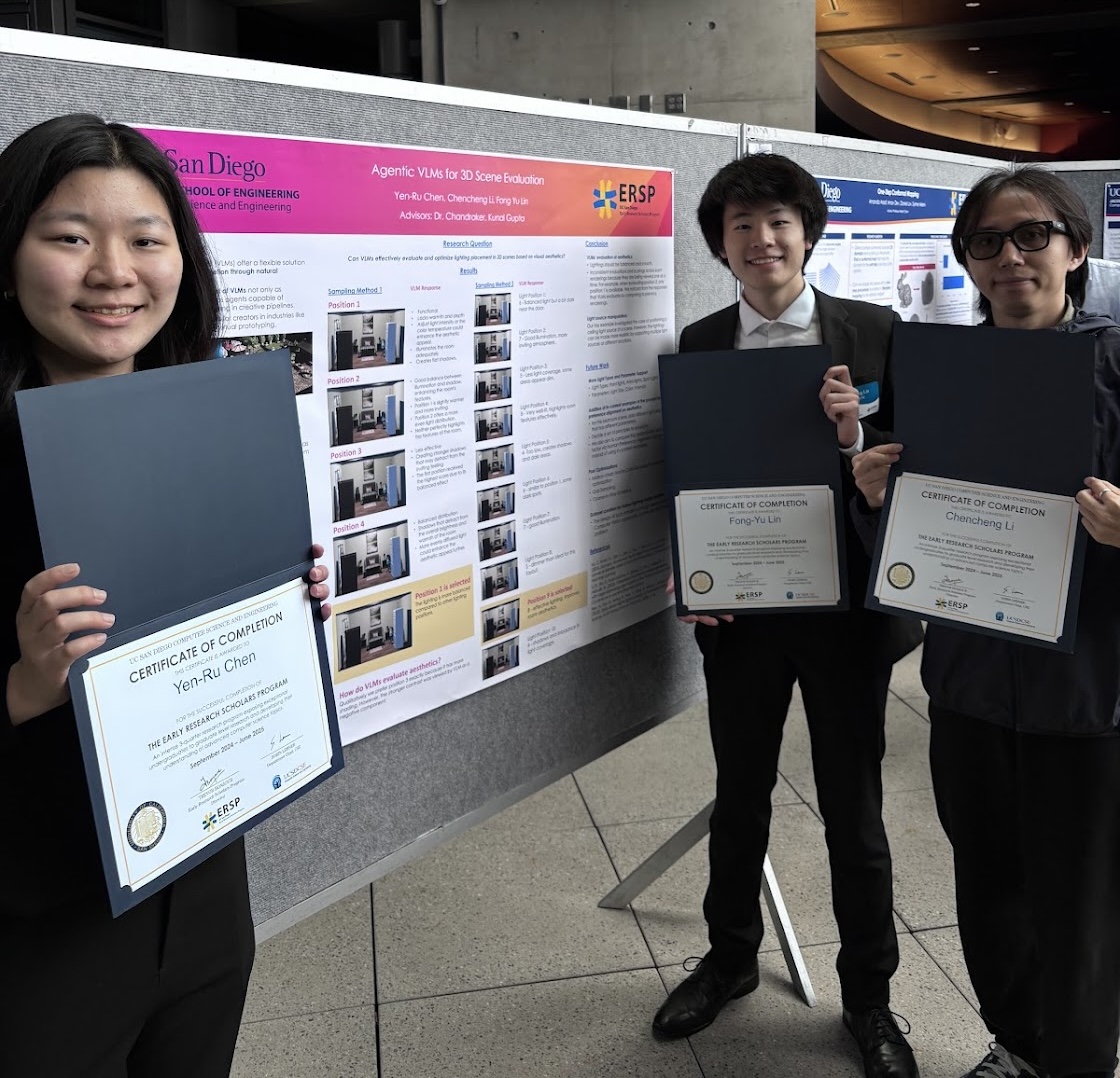 ERSP team with certificates