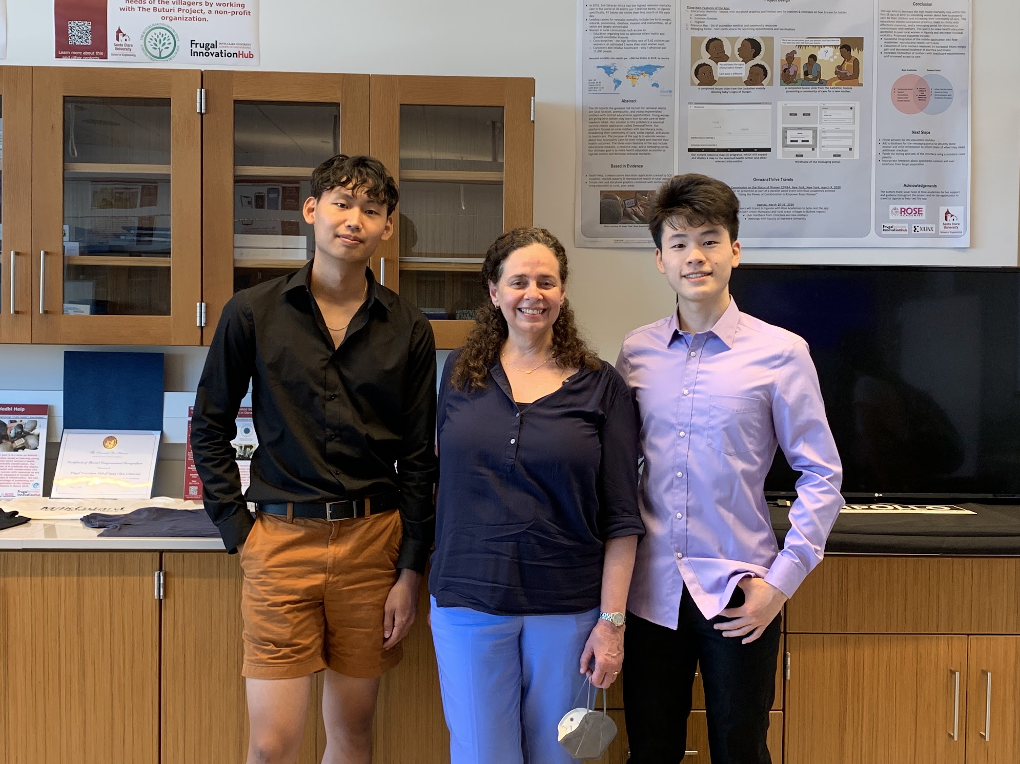 Picture with Professor Silvia Figueira