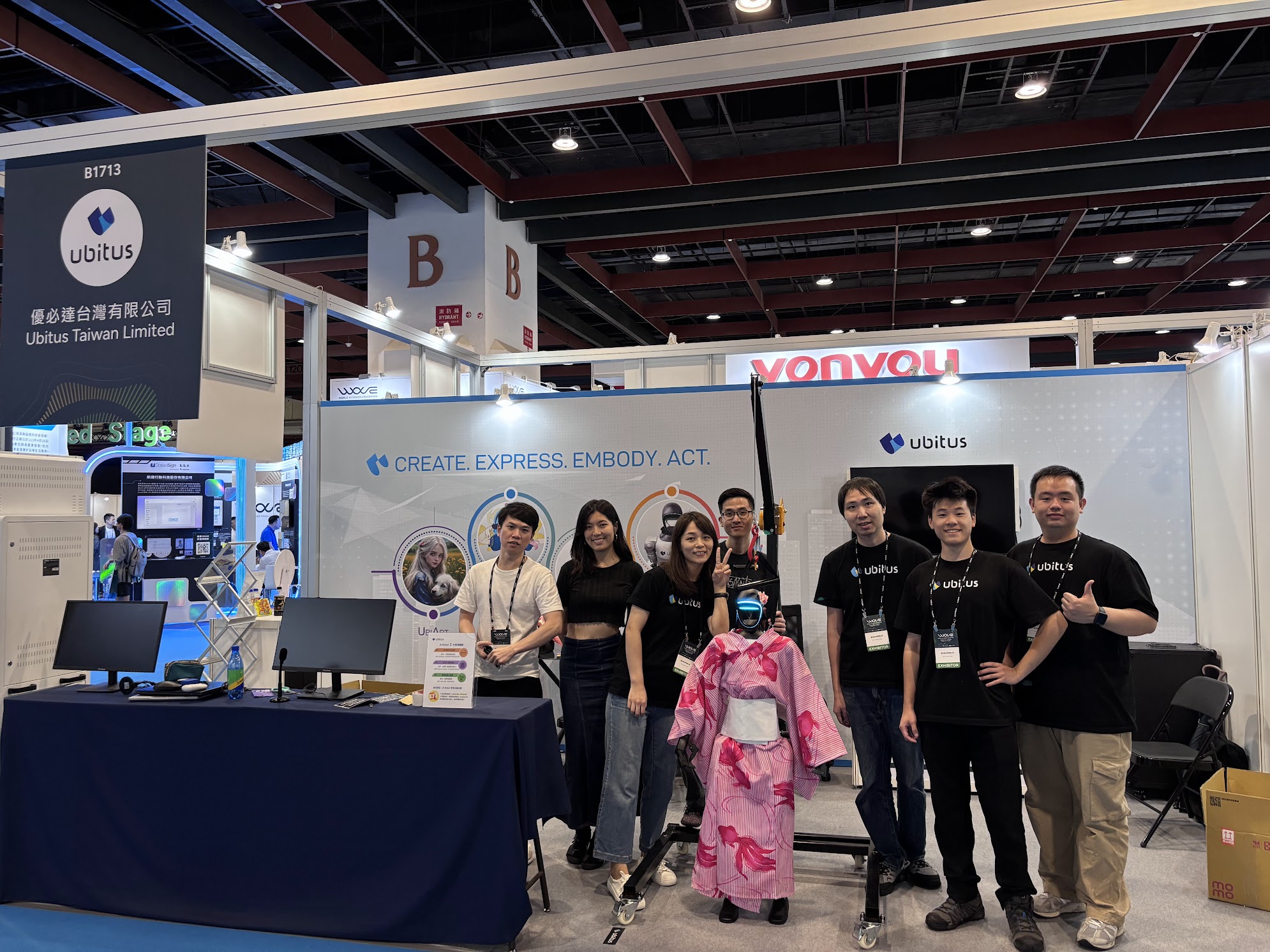 AI WAVE Exhibition Setup